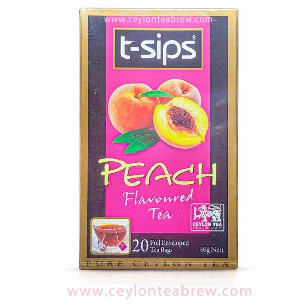 T-sips Ceylon Peach natural flavored tea bags