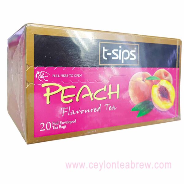T-Sips peached Flavored Ceylon tea