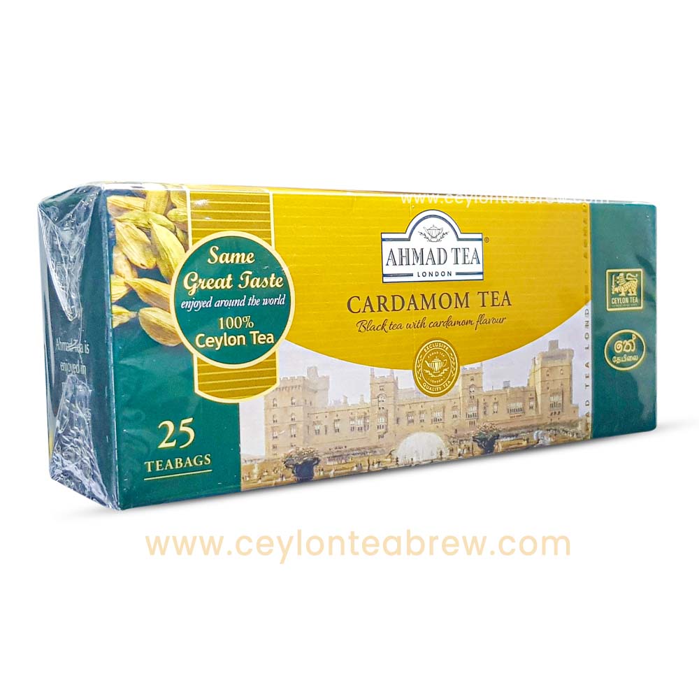 Ahmed tea London Ceylon black tea bags with cardamom extracts