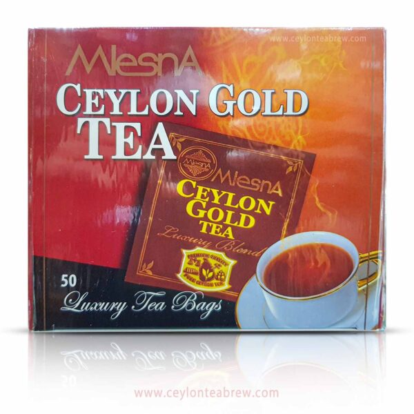 Mlesna Ceylon gold luxury blend tea bags 50
