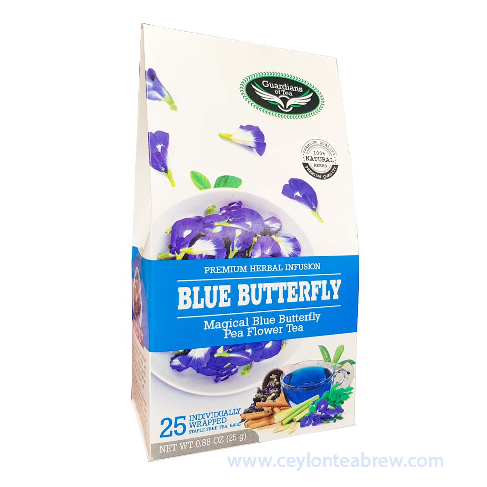 blue butterfly pea flower herbal tea