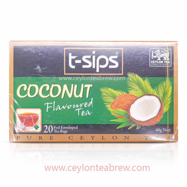 T- sips ceylon tea bags with coconut flavor