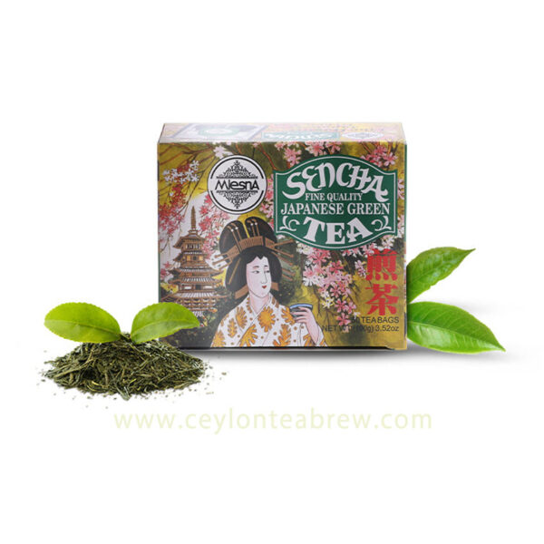 Mlesna Ceylon Sencha Japanese Green Tea Bags Ceylon Tea Brew