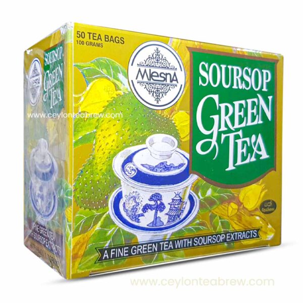 Mlesna ceylon green tea bags with soursop extracts