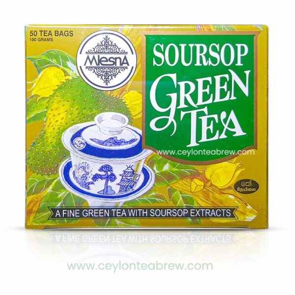 Mlesna ceylon green tea bags with soursop extracts