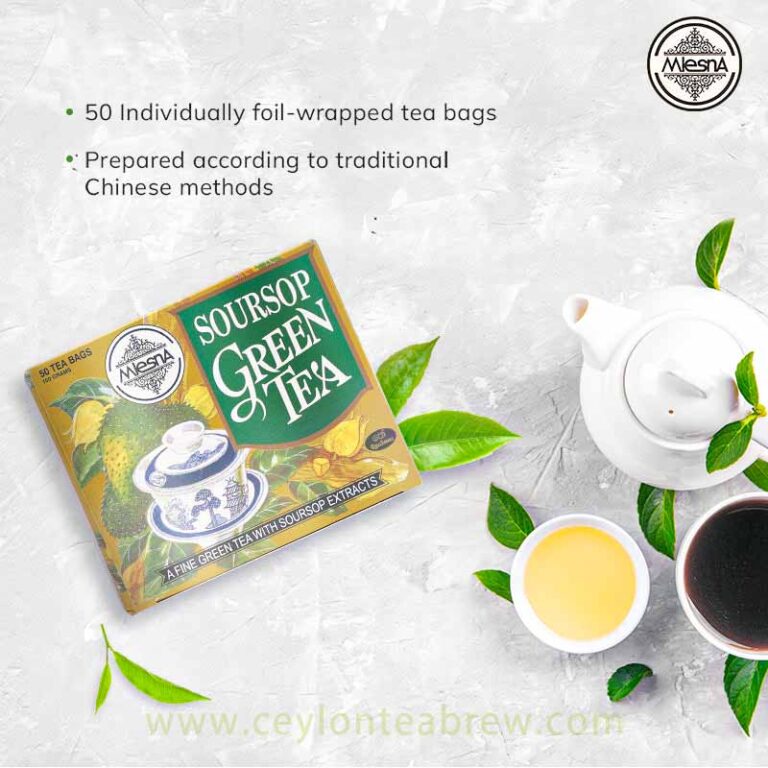 Mlesna Ceylon Soursop Green Tea High Antioxidant Tea | Ceylon Tea Brew