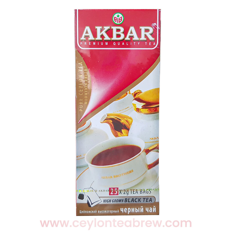 Akbar Ceylon Pure premium black tea 25 bags antioxidant tea
