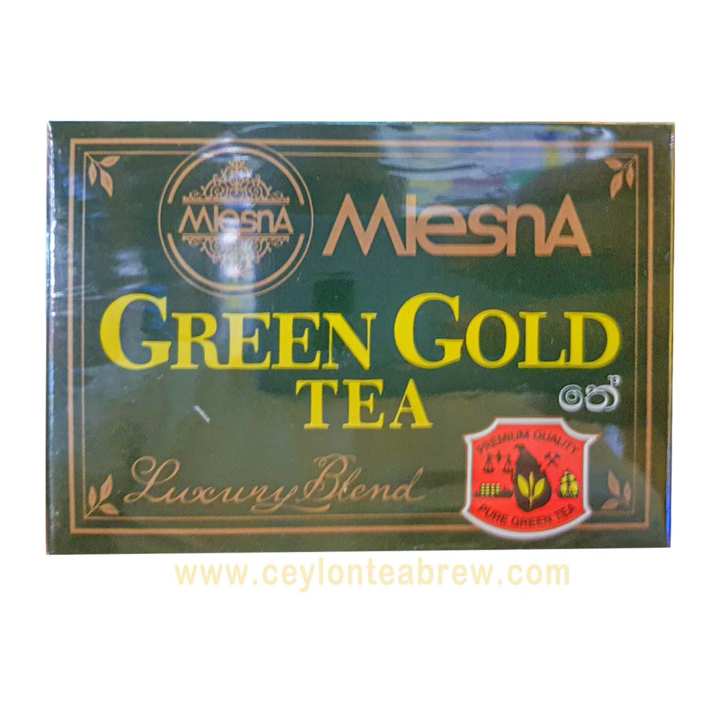 Mlesna Ceylon green gold luxury blend tea 100 bags