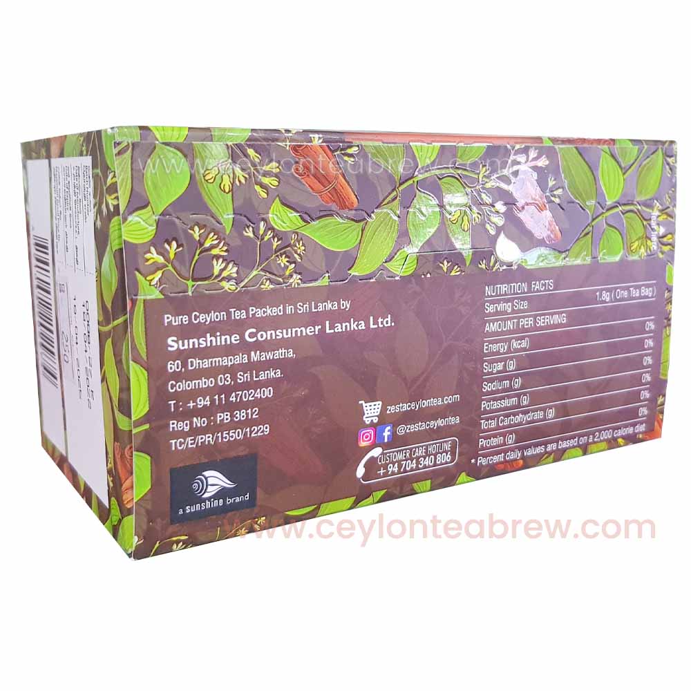 Zesta Ceylon pure cinnamon tea bags
