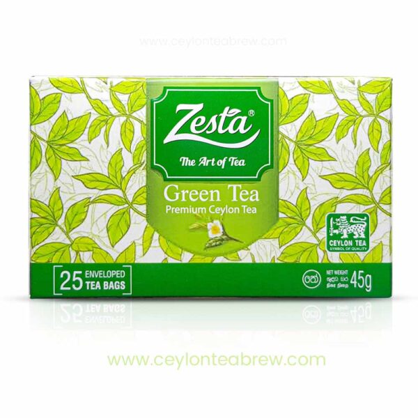 Zesta Ceylon Pure green tea 25 bags antioxidant