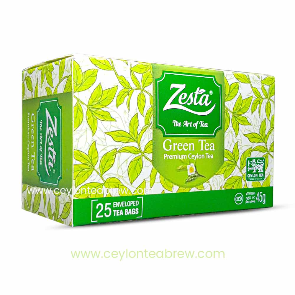 Zesta Ceylon Pure green tea 25 bags antioxidant