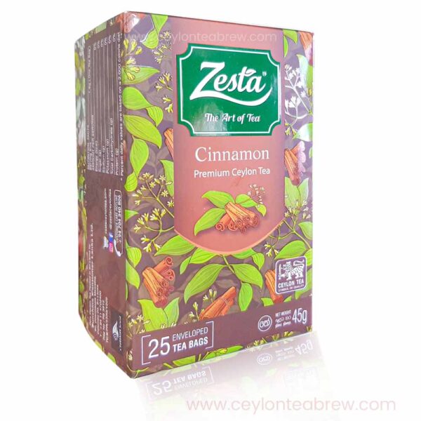 Zesta Ceylon Pure organic Cinnamon tea bags antioxidant