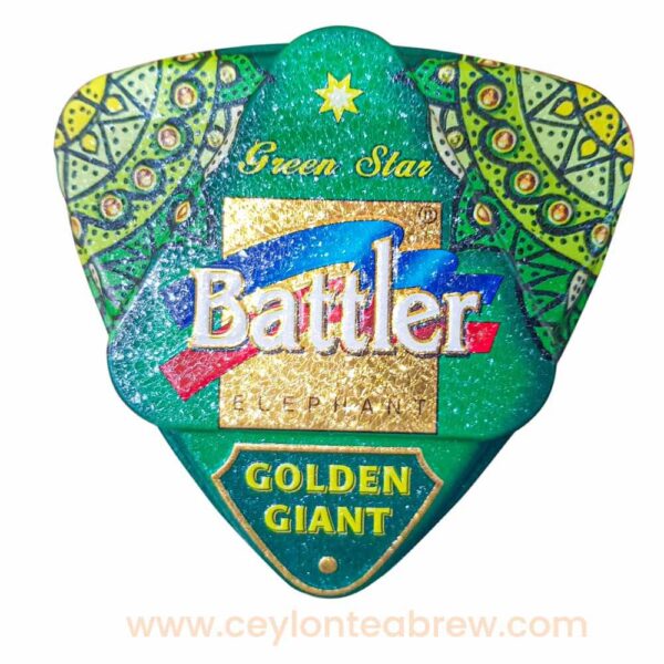 Battler Ceylon golden giant Green star leaf tea caddy