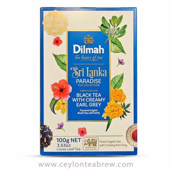 Dilmah Ceylon Black tea with creamy earl grey loose leaf tea