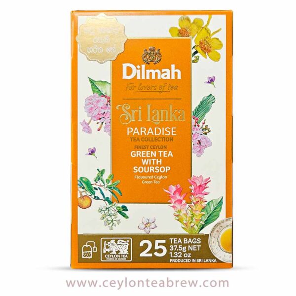 Dilmah Ceylon Green tea with natural Soursop flavor