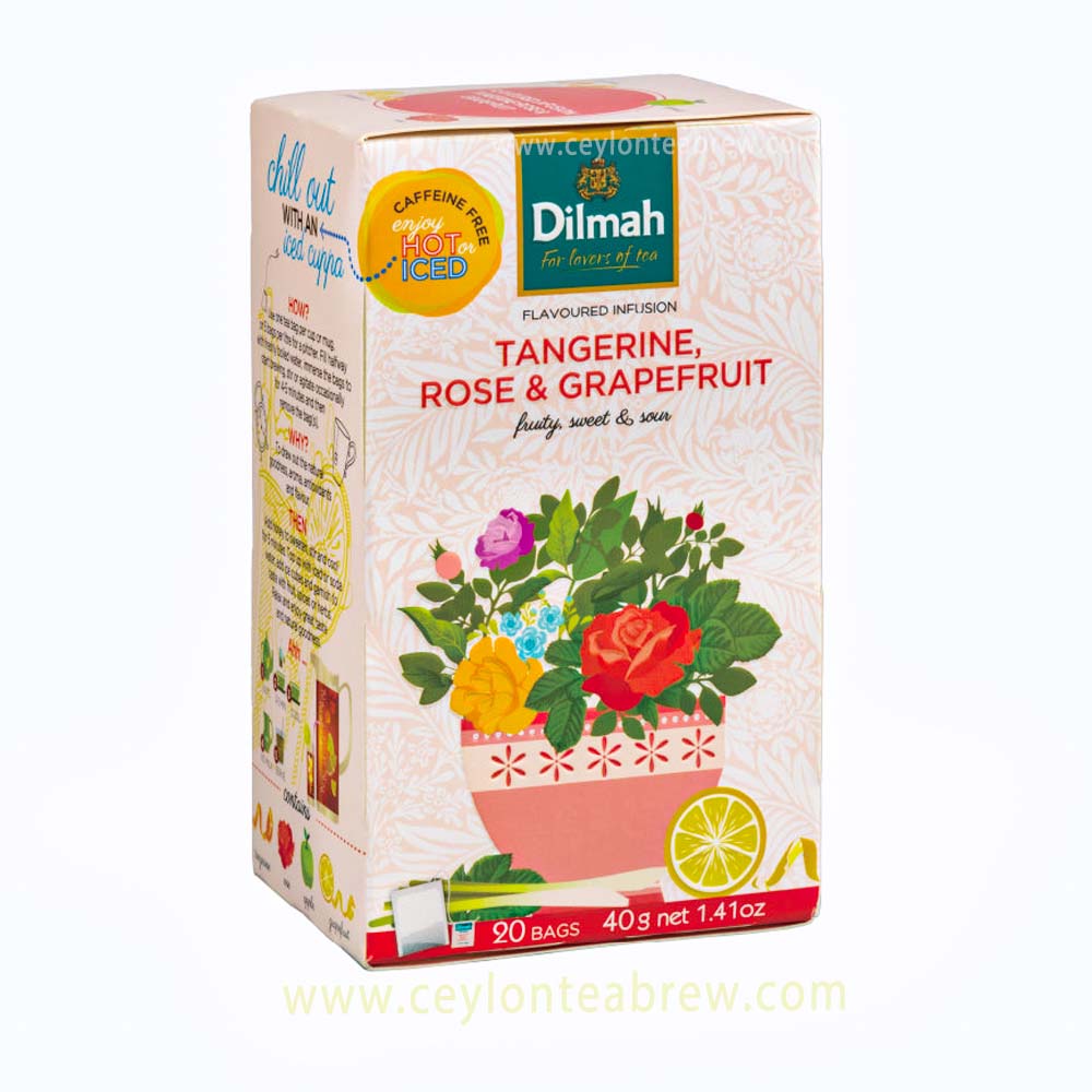 Dilmah Ceylon Tangerine rose and grapefruit flavored infusion tea 3