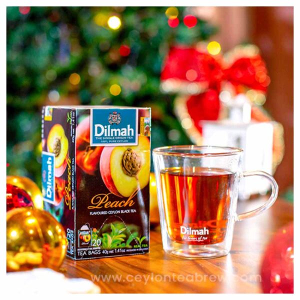 Dilmah Ceylon tea bags with natural peach extracts