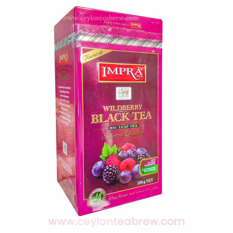 Impra Ceylon Black Tea With Natural Wild Berry Big Leaf Tea 200g