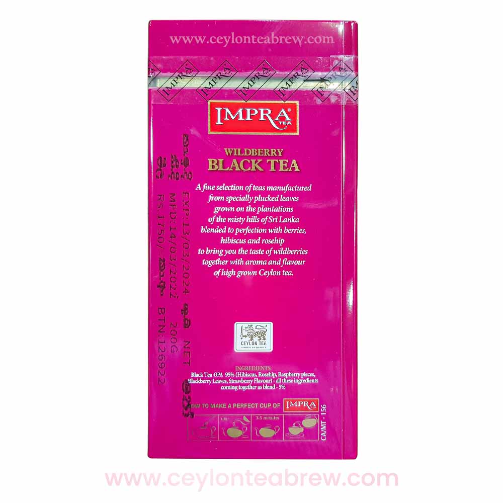 Impra Black large leaf tea with wildberry flavor 2