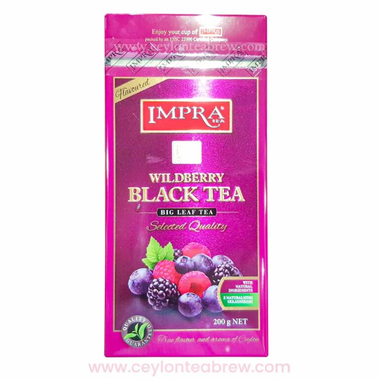 Impra Ceylon Black Tea With Natural Wild Berry Big Leaf Tea 200g