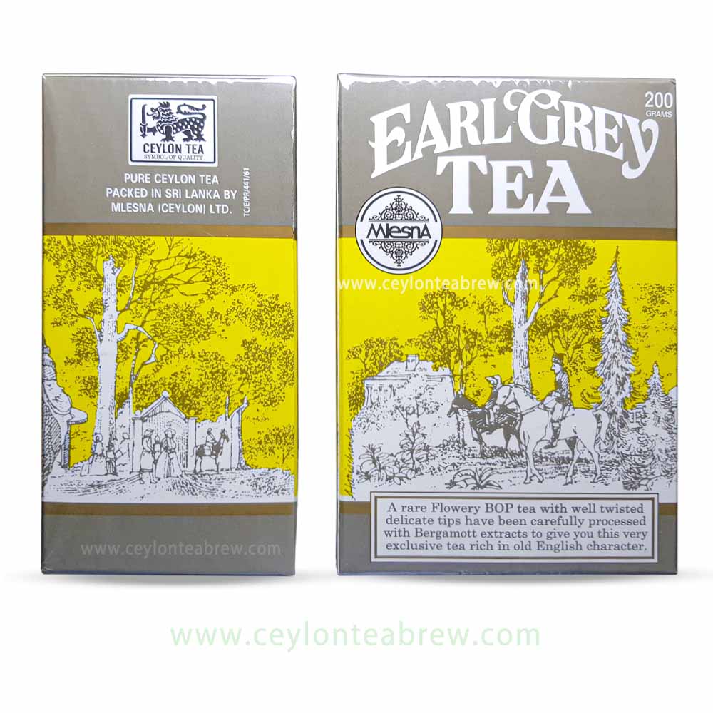 Mlesna Ceylon earl grey Flowery BOP Bergamott tea bags 200g