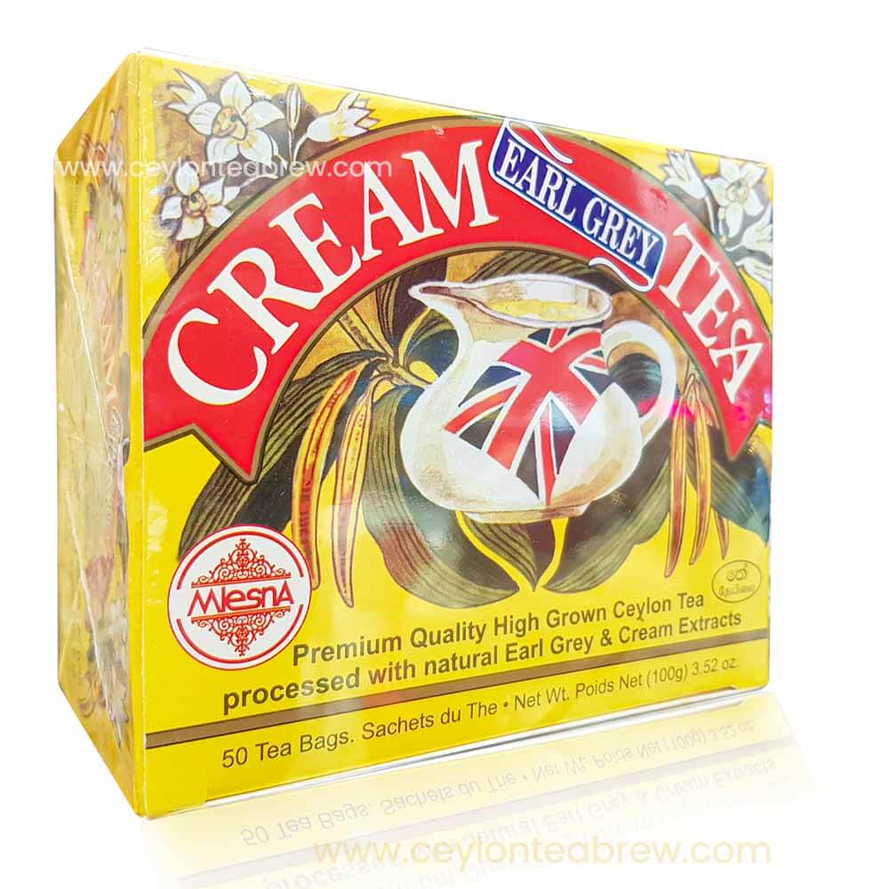 Mlesna Ceylon earl grey cream 50 tea bags high grown tea