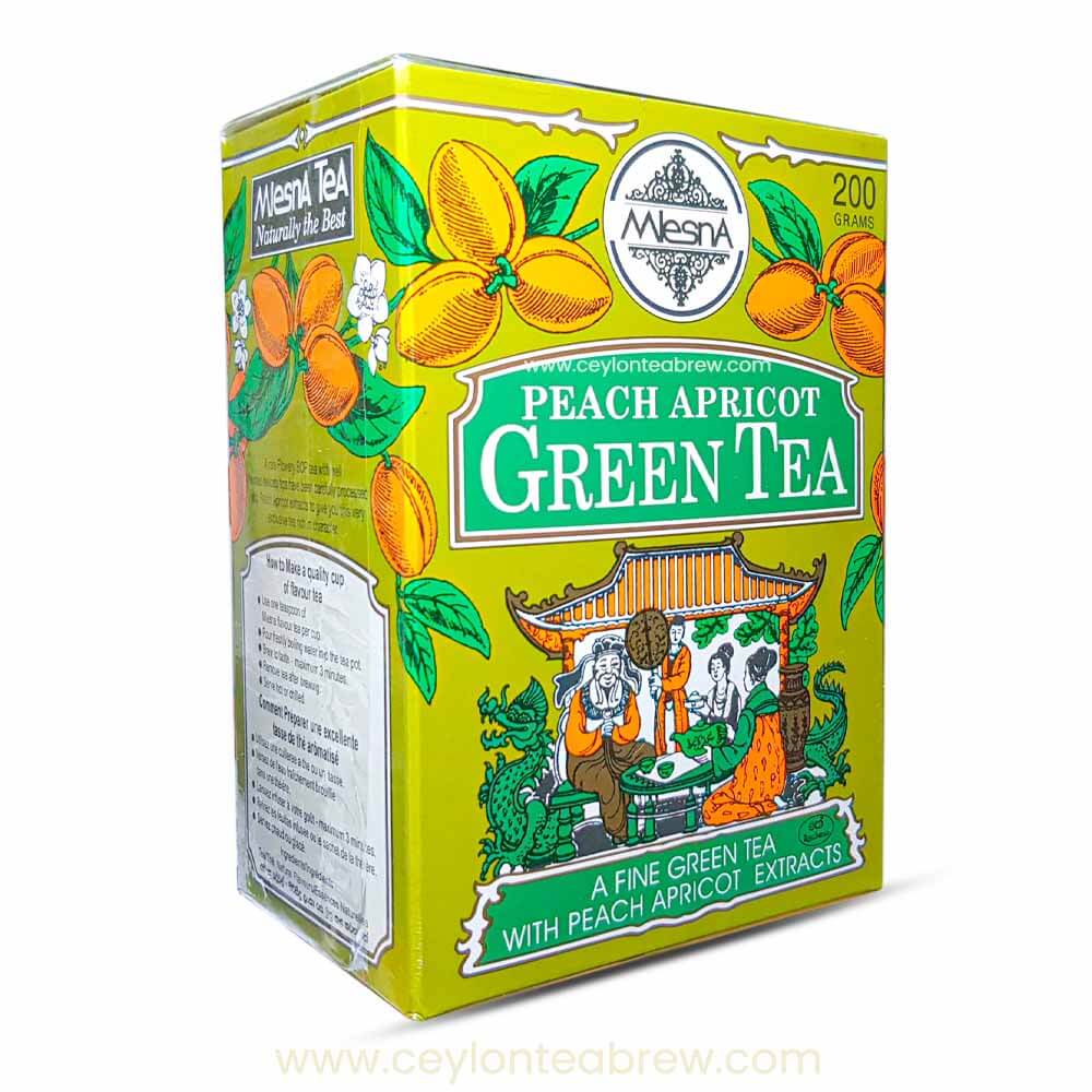 Mlesna Ceylon tea Peach apricot green tea bags
