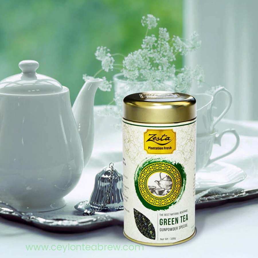 Zesta pure ceylon green tea Gun powder