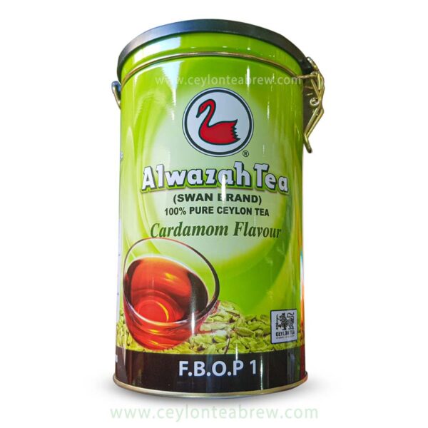 Alwazah Ceylon pure black leaf tea with cardamom extracts