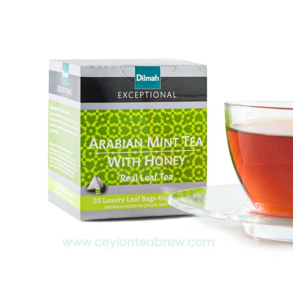 Dilmah Exceptional Arabian mint tea with Honey luxury leaf tea bags