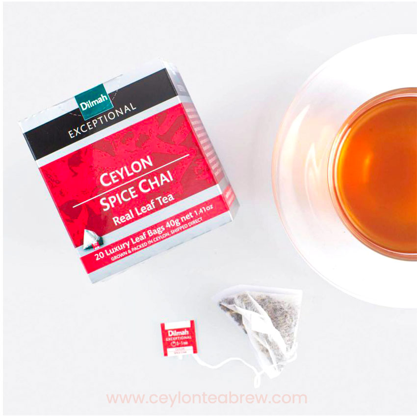 Dilmah Exceptional Ceylon spice chai luxury leaf tea bags