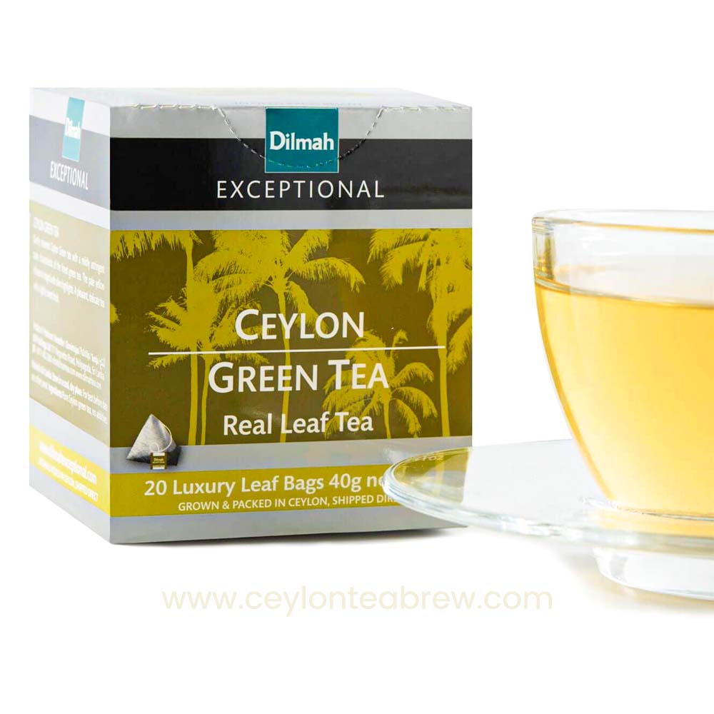Dilmah Ceylon Exceptional Pure Green tea luxury bags