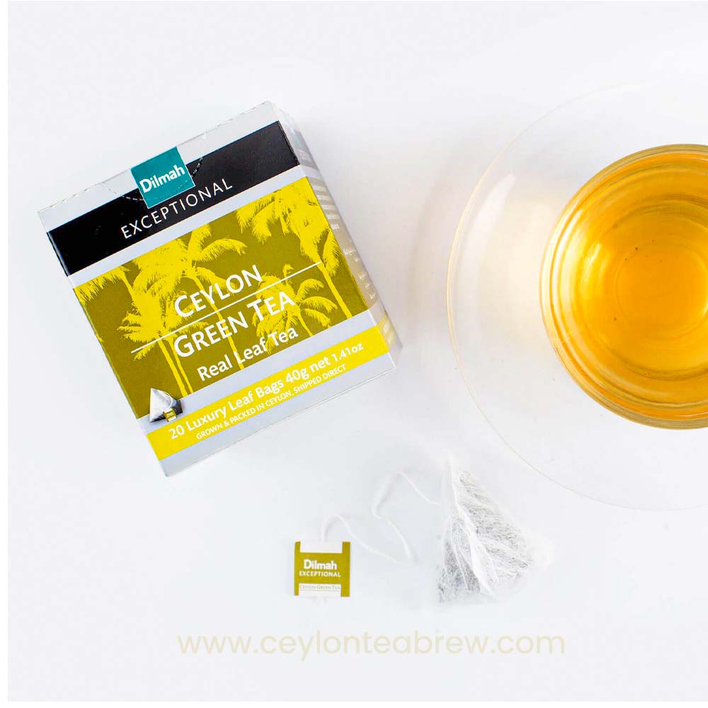 Dilmah Exceptional pure Green tea luxury leaf tea bags