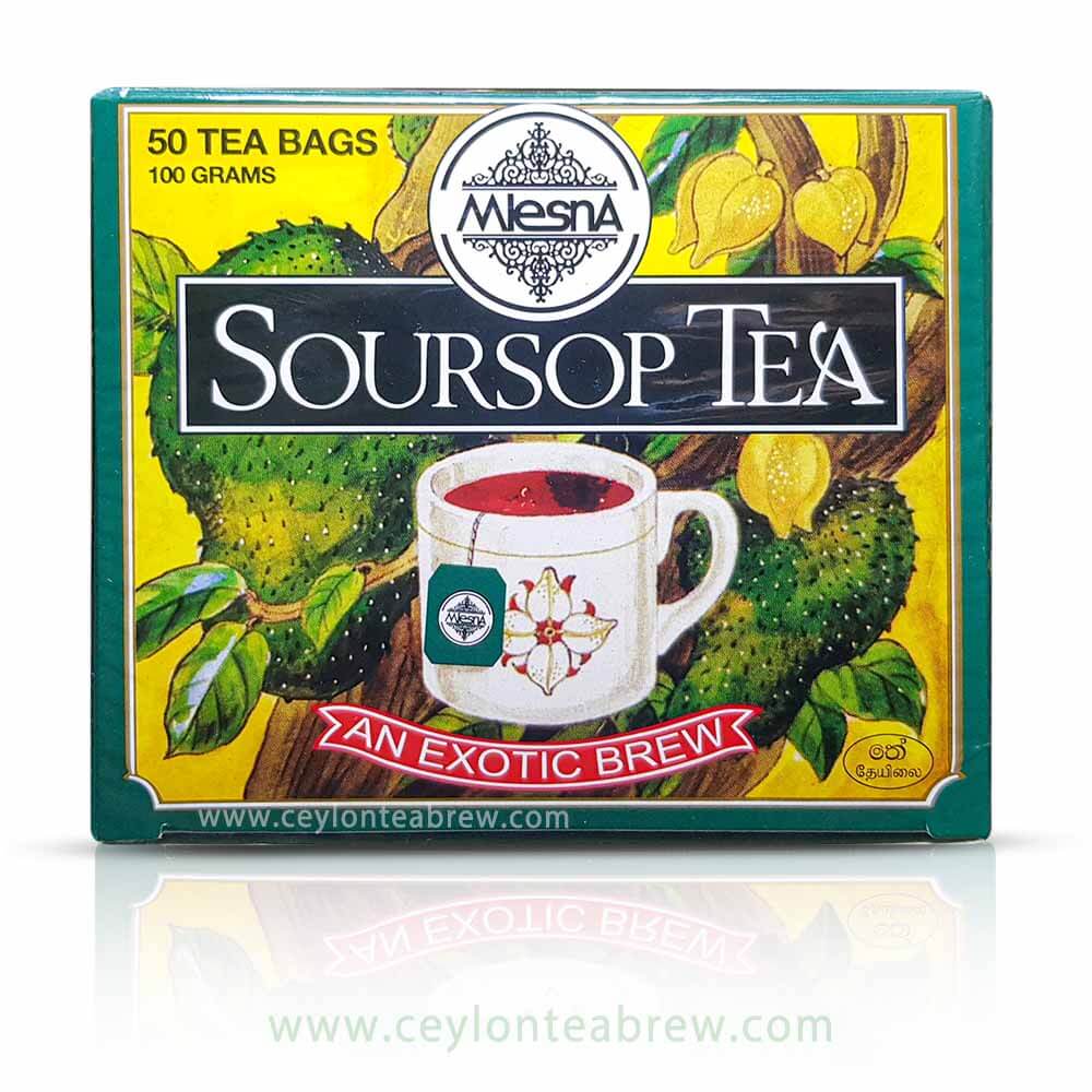 Mlesna Ceylon Ceylon black tea bags with natural Soursop extracts Exotic brew
