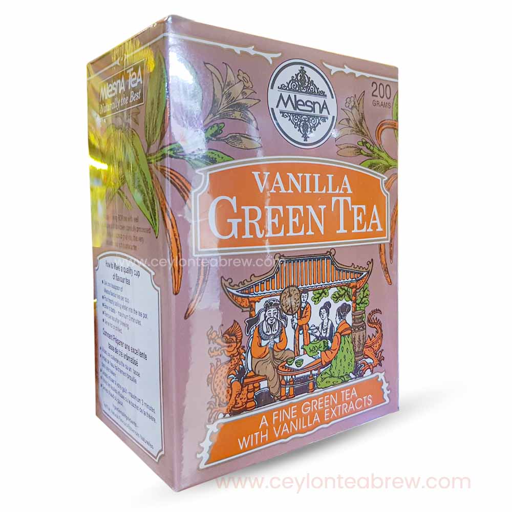 Mlesna Ceylon Green leaf tea with Natural Vanilla extracts