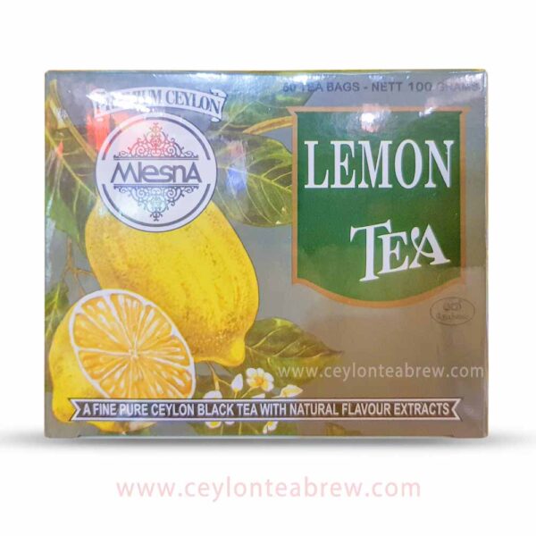 Mlesna Ceylon black tea bags with lemon extracts