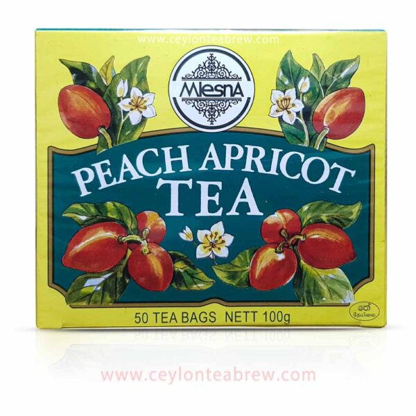 Mlesna Ceylon green tea with peach apricot extracts tea bags