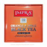 Impra Black large leaf black tea with Orange spice flavor