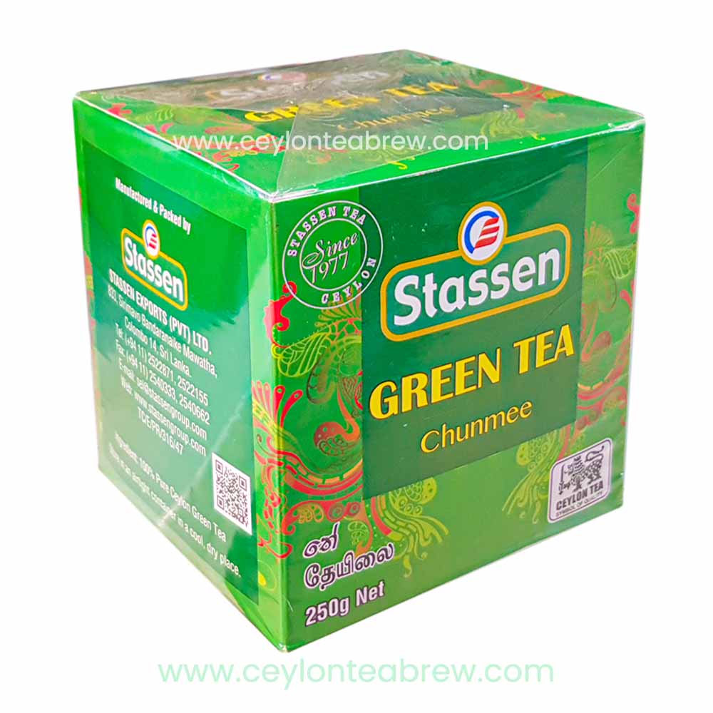 Stassen Ceylon organic Chunmee Pure green leaf tea
