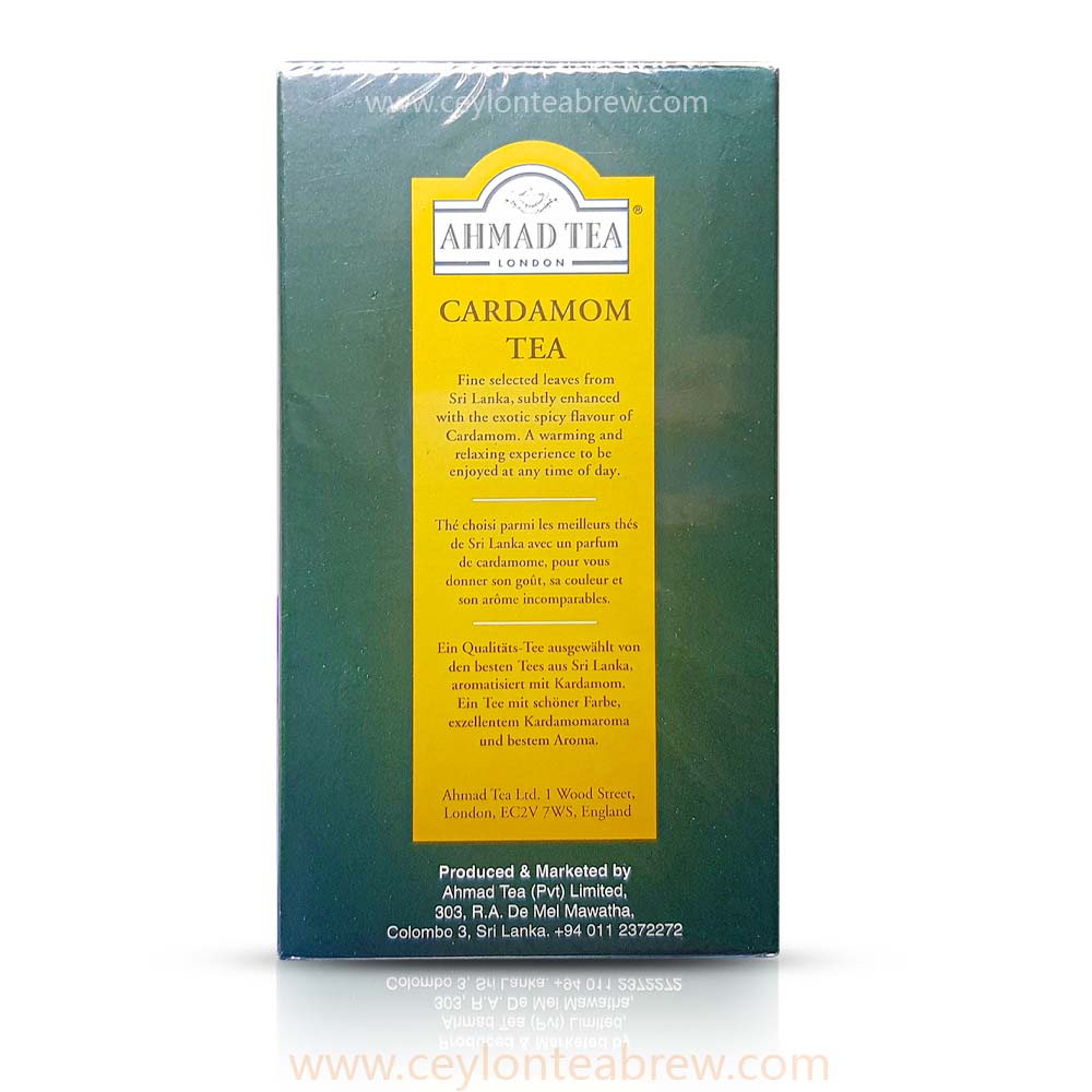 Ahmed Tea London Ceylon black leaf tea with cardamom extracts 500g
