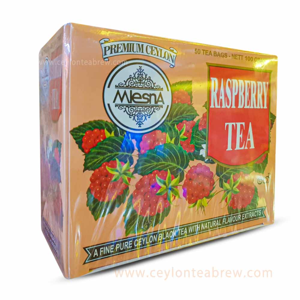 Mlesna Ceylon black tea with raspberry extracts