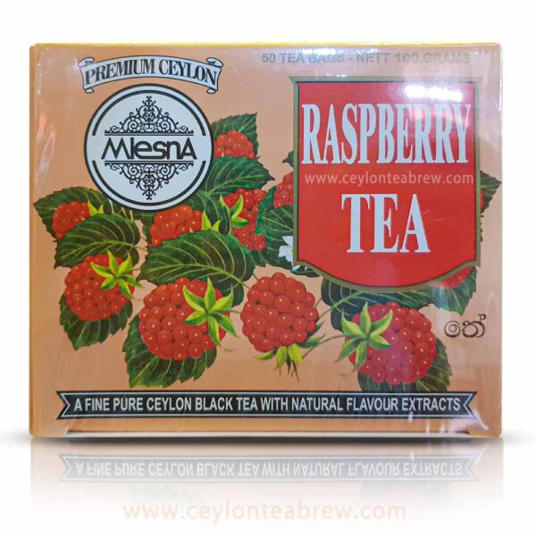 Mlesna Ceylon black tea with raspberry extracts