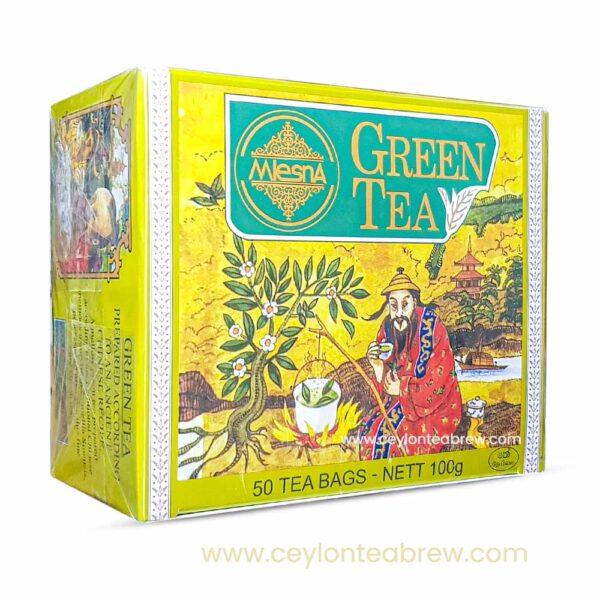 Mlesna Ceylon pure green tea 50 bags