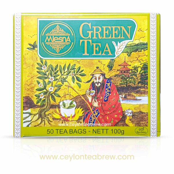 Mlesna Ceylon pure green tea 50 bags
