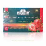 Ahmed tea London Strawberry sensation flavored black tea bags