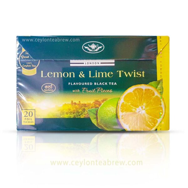 Almed tea London Lemon and Lime flavored tea bags