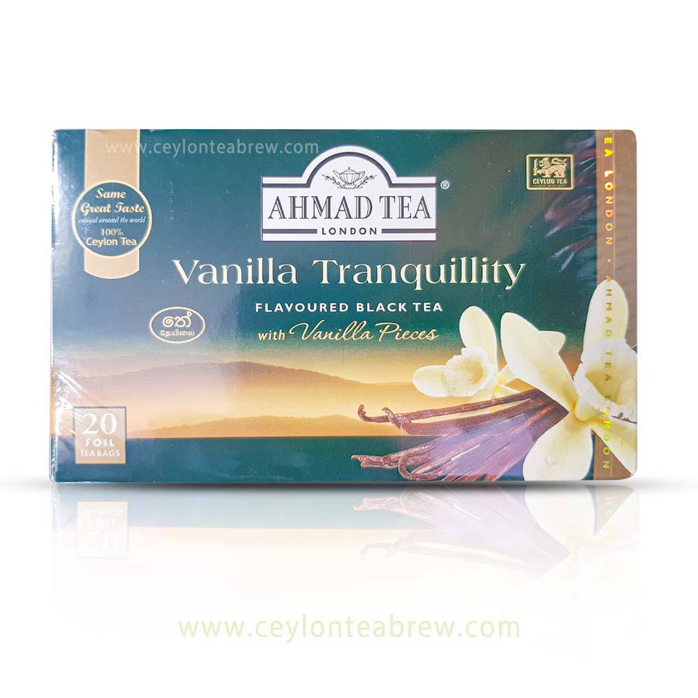 Almed tea London Vanilla tranquility flavored black tea bags