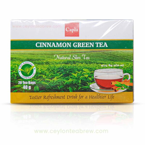 Capla Ceylon cinnamon green tea bags