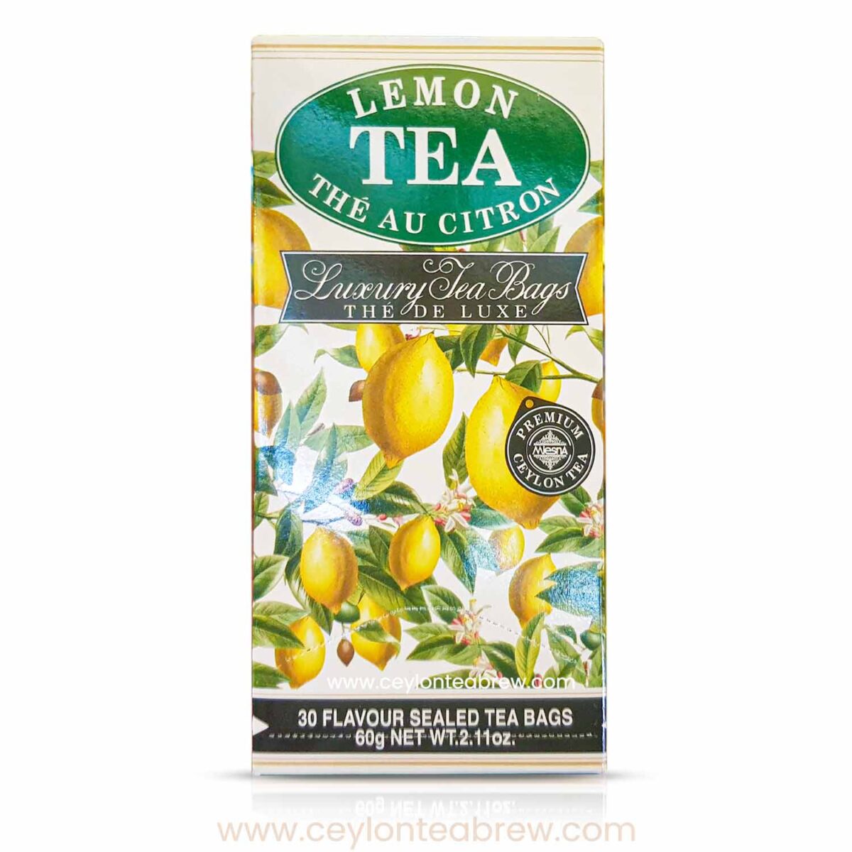 Mlesna Ceylon Black luxury tea bags Lemon flavored tea