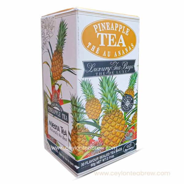Mlesna Ceylon Black luxury tea bags with pineapple flavor